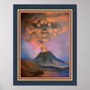 Póster "Angry Nature" #2 1930's Art Deco Print