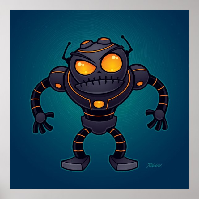 Póster Angry Robot (Frente)