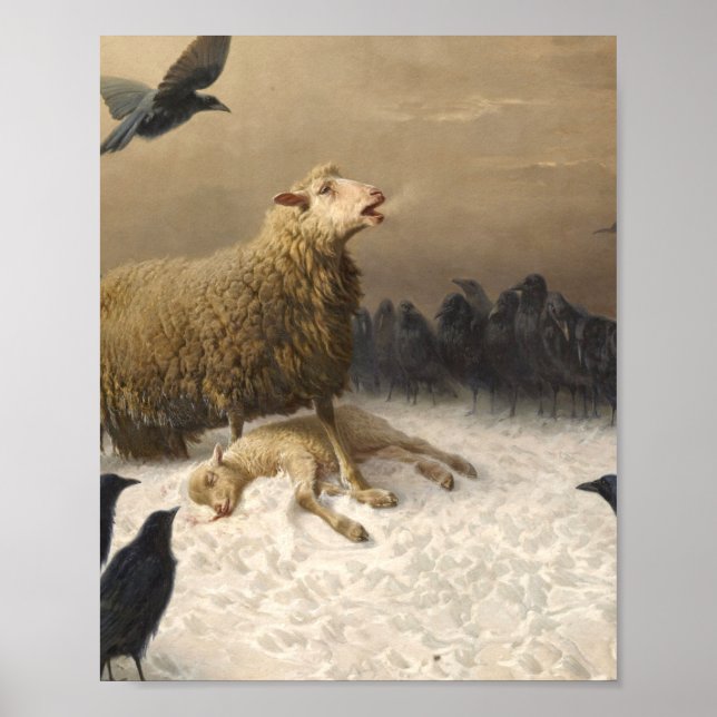 Póster Anguila Por August Friedrich Albrecht Schenck 1876 (Frente)