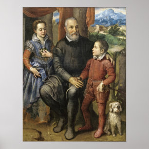 Póster Anguissola - El padre del artista Amilcare Anguiss
