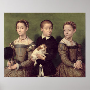 Póster Anguissola - Hermanas del artista
