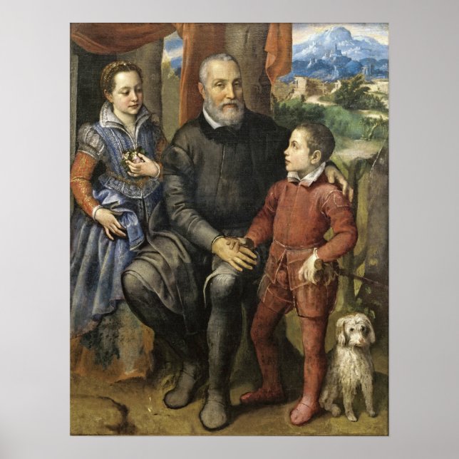 Póster Anguissola - Padre de artista Amilcare Anguissola (Frente)