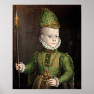 Póster Anguissola - Retrato De Un Niño En La Corte Españo