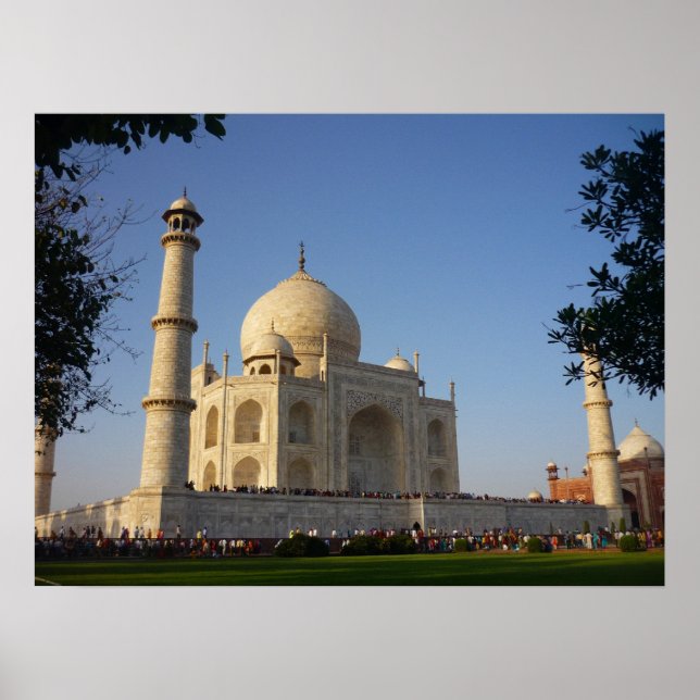 Póster ángulo de taj mahal (Frente)