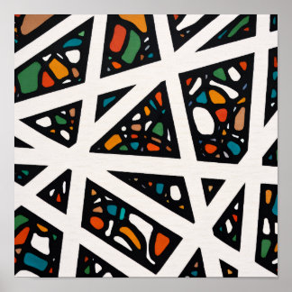Póster Ángulos en color