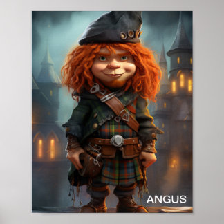 Póster Angus, El Highlander De Escocia Occidental