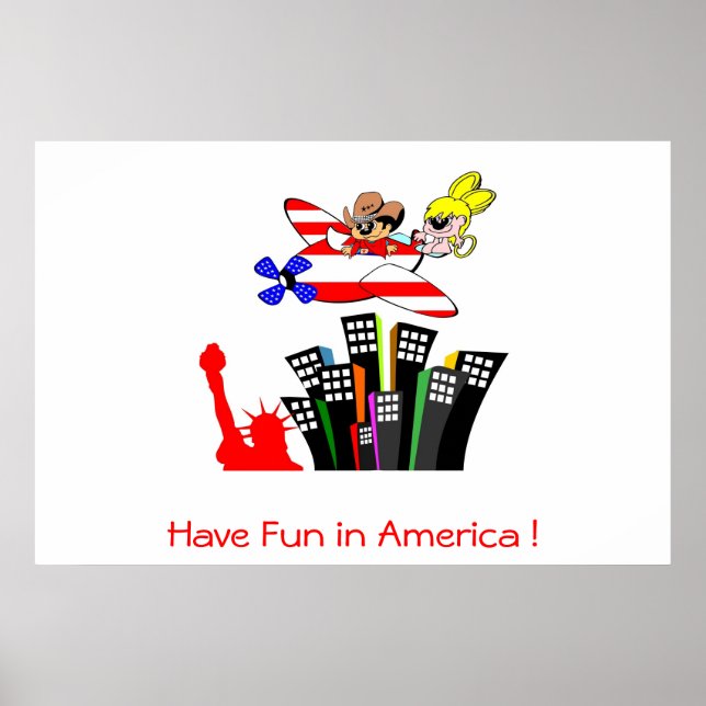 Póster Angy und Roy erobern Amerika (Frente)