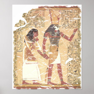 Póster Ani y libro de Horus de los muertos