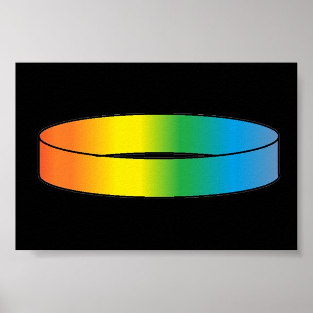 Póster Anillo arco iris (Frente)