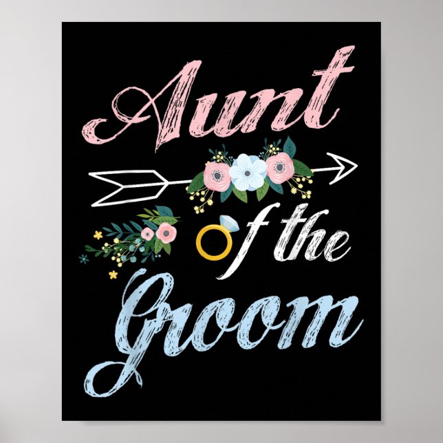 Póster Anillo boda Y Flores Tocadas Del Sobrino Groom (Frente)