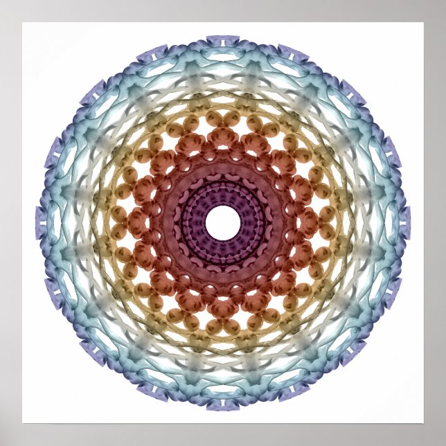 Póster Anillo de ADN abstracto (Frente)