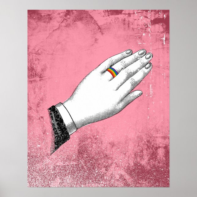 PÓSTER ANILLO DE BODA DE ORGULLO (Frente)
