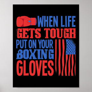 Póster Anillo de Boxeo de Fitness - Guantes de Boxeo - Me