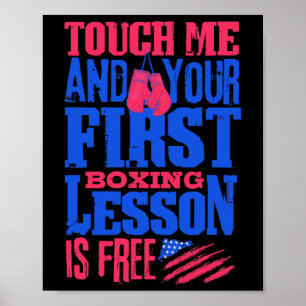 Póster Anillo de boxeo de fitness - Primera lección gratu