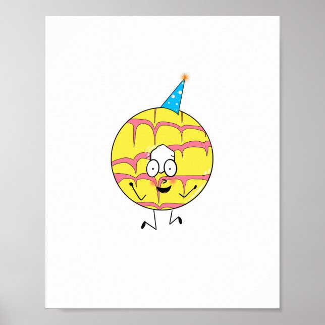 Póster anillo de fiesta, tema de galleta divertida (Frente)