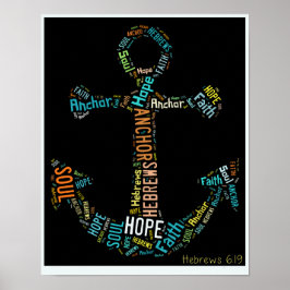 Póster Anillo de hebreos 6:19 para el poster del alma