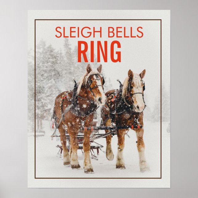 Póster Anillo de las campanas de Sleigh (Frente)