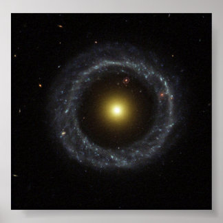 Póster Anillo de las estrellas azules calientes con rueda
