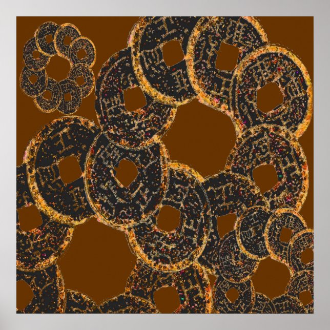 PÓSTER ANILLO DE MONEDAS FENG SHUI (Frente)