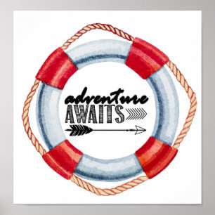 Póster Anillo de vida de aventura