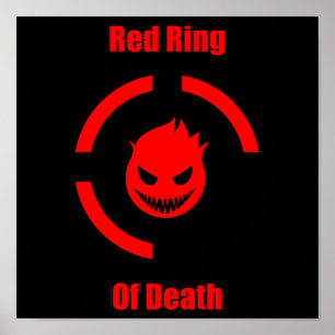 Póster Anillo rojo de la muerte