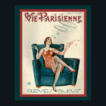 Póster "Anillos de humo" de París Art Deco de 1929 Imprim<br><div class="desc">16 x 20 portada Art Déco de Vie Parisienne</div>