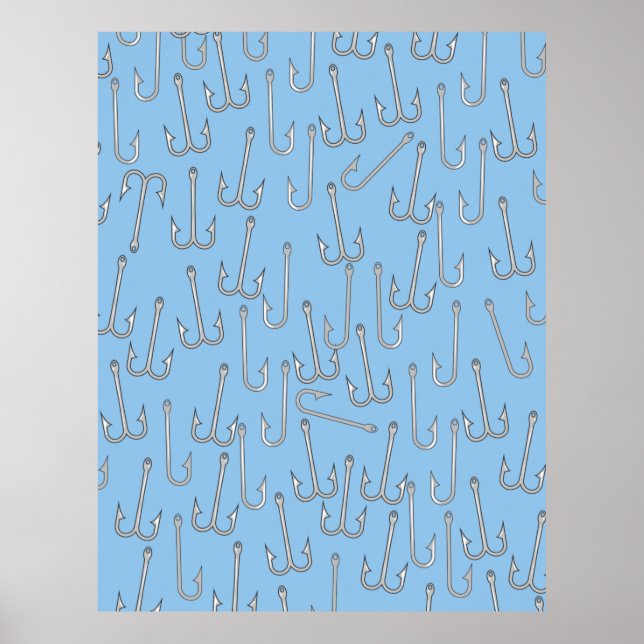 Póster Anillos de pesca de vintage (Frente)