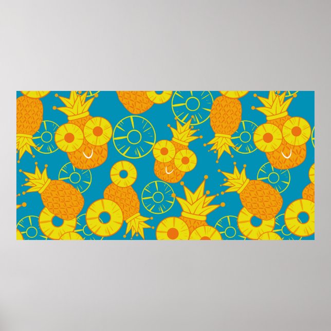 Póster Anillos de piña y piña. Pañuelo de garbanzos sin s (Frente)