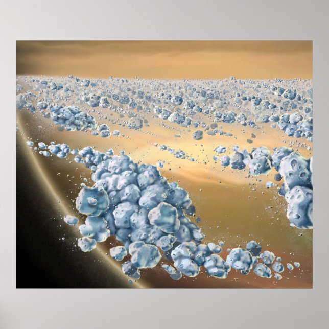 Póster Anillos de reciclaje de Saturno (Frente)