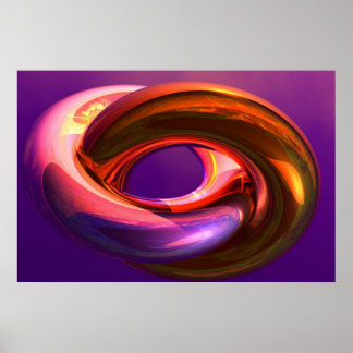 Póster anillos en varios colores, morado