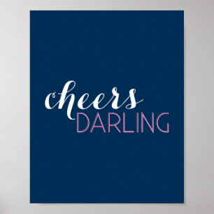 Póster Animación Darling Bar Cart Art