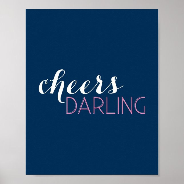Póster Animación Darling Bar Cart Art (Frente)