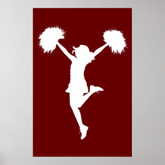 Póster Animador de fondo de personalizable Cheerled
