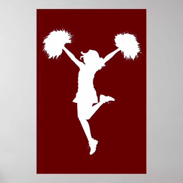 Póster Animador de fondo de personalizable Cheerled (Frente)