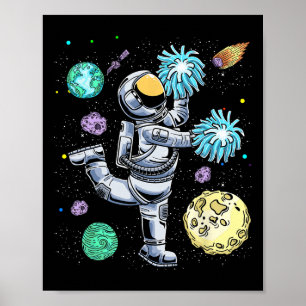 Póster Animadora Astronauta Animadora Porrista Chico