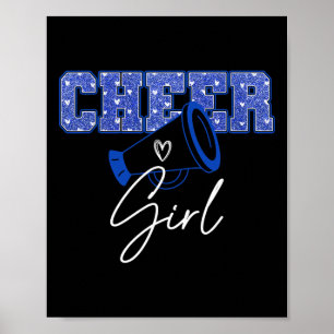 Póster Animadora Porrista Chica Equipo Deporte Equipo De 