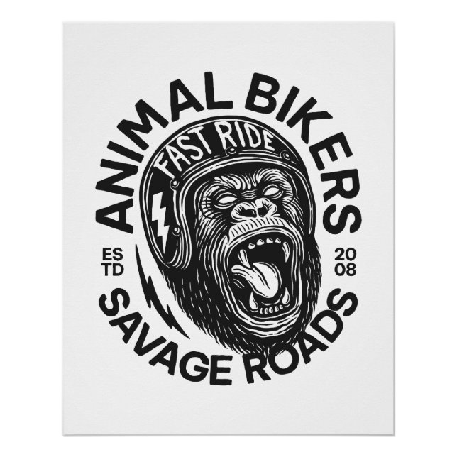 Póster Animal Bikers (Anverso)