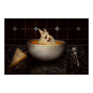 Póster Animal - Conejo - Hay una liebre en mi sopa