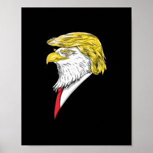 Póster Animal Espiritual Donald Trump Águila Cabello