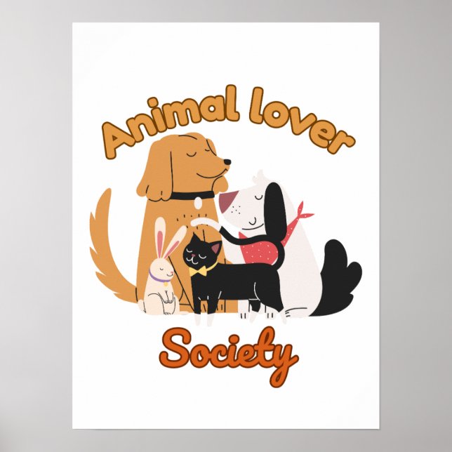 Póster Animal Lover Society for Pet lover   (Frente)