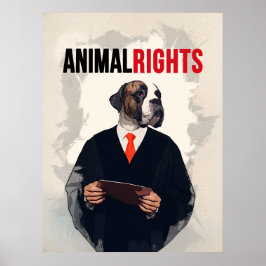 Póster Animal Rights