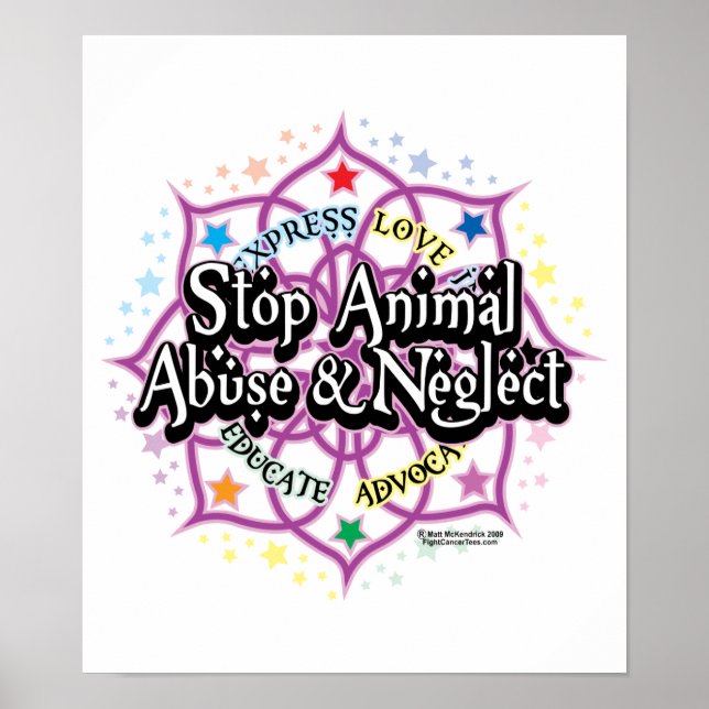 Póster Animal Rights Lotus (Frente)