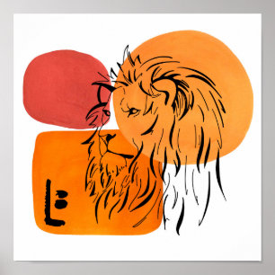 Póster Animal salvaje de los leones africanos