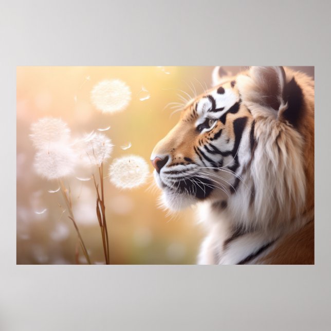 Póster Animal salvaje Tigre Tranquilo (Frente)