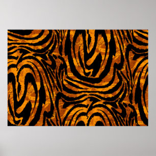 Póster Animal Skin Pattern. The fabric Abstract with Tige