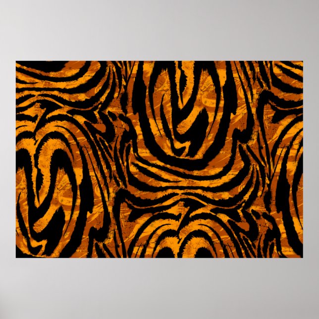 Póster Animal Skin Pattern. The fabric Abstract with Tige (Frente)