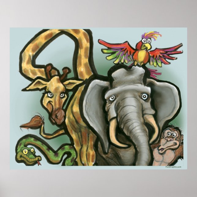 Póster Animales (Frente)