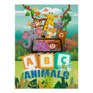 Póster Animales ABC