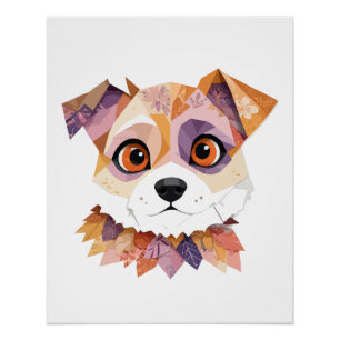 Póster Animales alegres y alegres, alegres y divertidos