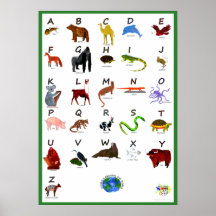 ANIMALES ALREDEDOR DEL MUNDO CARTEL ABC